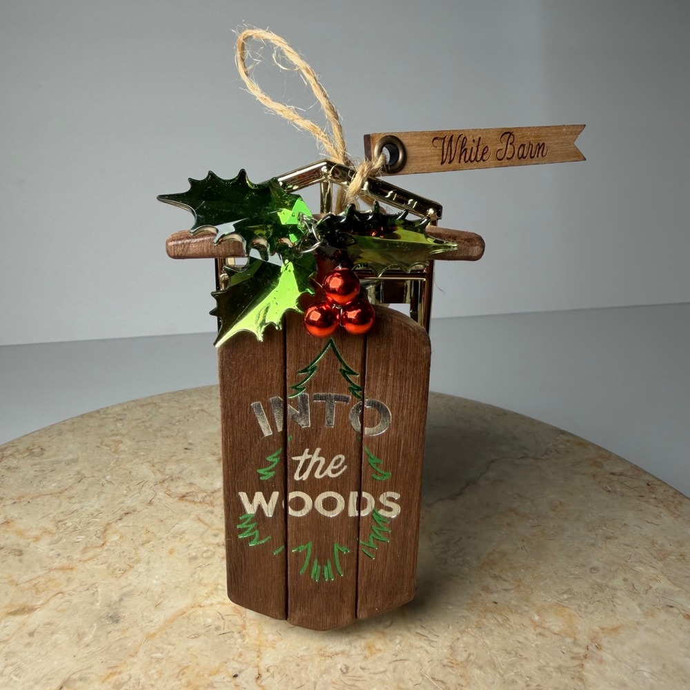Bath & Body Works Wallflowers Plug Brown Into The Woods Sled Holiday Gold